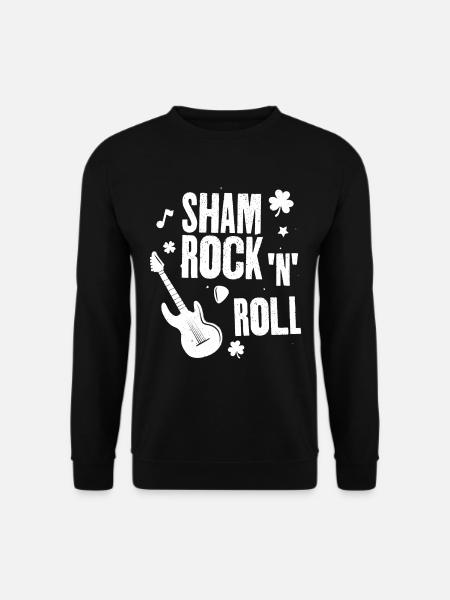 Shamrock and Roll - Unisex Sweatshirt - black