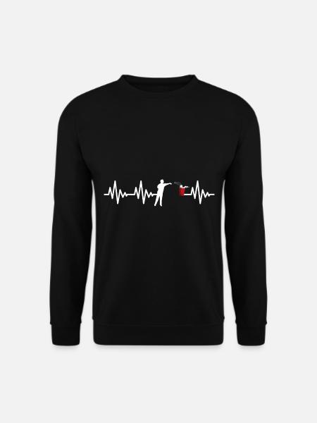 Saufen Biertrinker Geschenke Trinkspiel Bierpong - Unisex Pullover - Schwarz