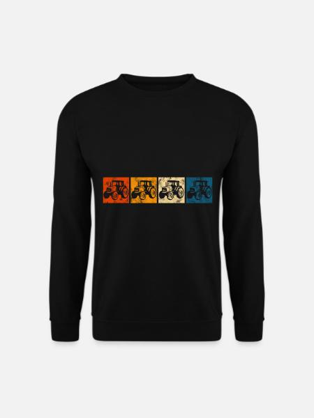 Tracteurs tracteurs tracteurs tracteurs retro - Sweat-shirt Unisexe - noir
