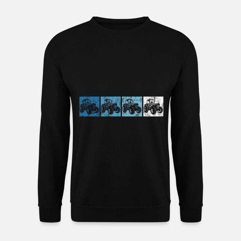 Tracteurs tracteurs tracteurs tracteurs retro - Sweat-shirt Unisexe - noir
