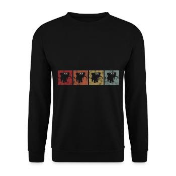Eléphant éléphant pour enfants - Sweat-shirt Unisexe - noir - Devant - Alina (178cm) & Michal (187cm)