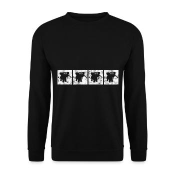 Eléphant éléphant pour enfants - Sweat-shirt Unisexe - noir - Devant - Alina (178cm) & Michal (187cm)