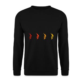 Skateboarder Skateboard Skater Skate Skateing - Unisex Sweatshirt - black - Front - Alina (178cm) & Michal (187cm)