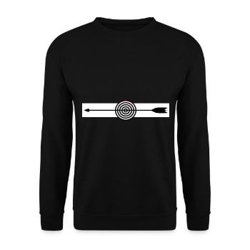 Chemise Archer Archer à l’arc - Sweat-shirt Unisexe - noir - Devant - Alina (178cm) & Michal (187cm)