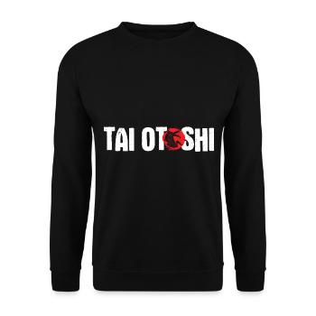 Japanischer Kampfsport Judo - Unisex Pullover - Schwarz - Vorne - Alina (178cm) & Michal (187cm)