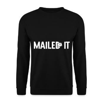 Briefträger Und Paket-Zusteller Für Postboten - Unisex Pullover - Schwarz - Vorne - Alina (178cm) & Michal (187cm)