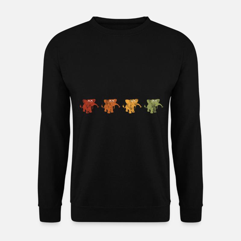 Eléphant éléphant pour enfants - Sweat-shirt Unisexe - noir
