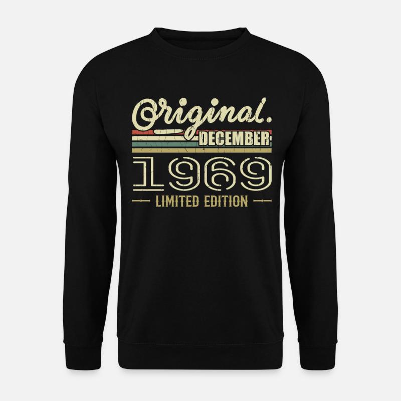 Décembre 1969 anniversaire Décembre 1969 Décembre - Sweat-shirt Unisexe - noir