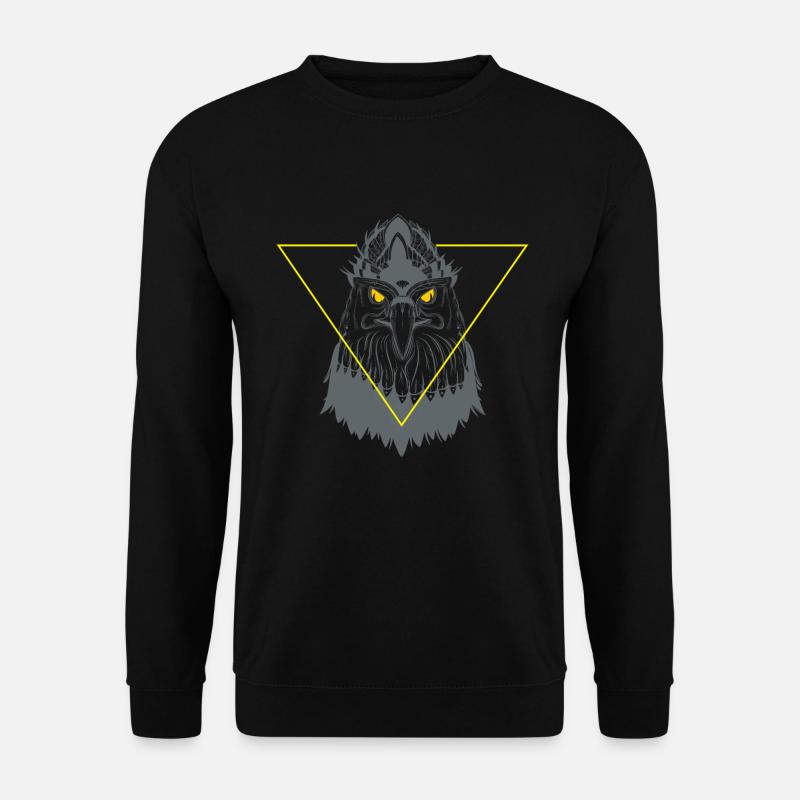 Goldaugen Adler - Unisex Pullover - Schwarz