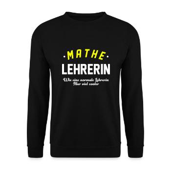 Mathe Lehrerin - Unisex Pullover - Schwarz - Vorne - Alina (178cm) & Michal (187cm)