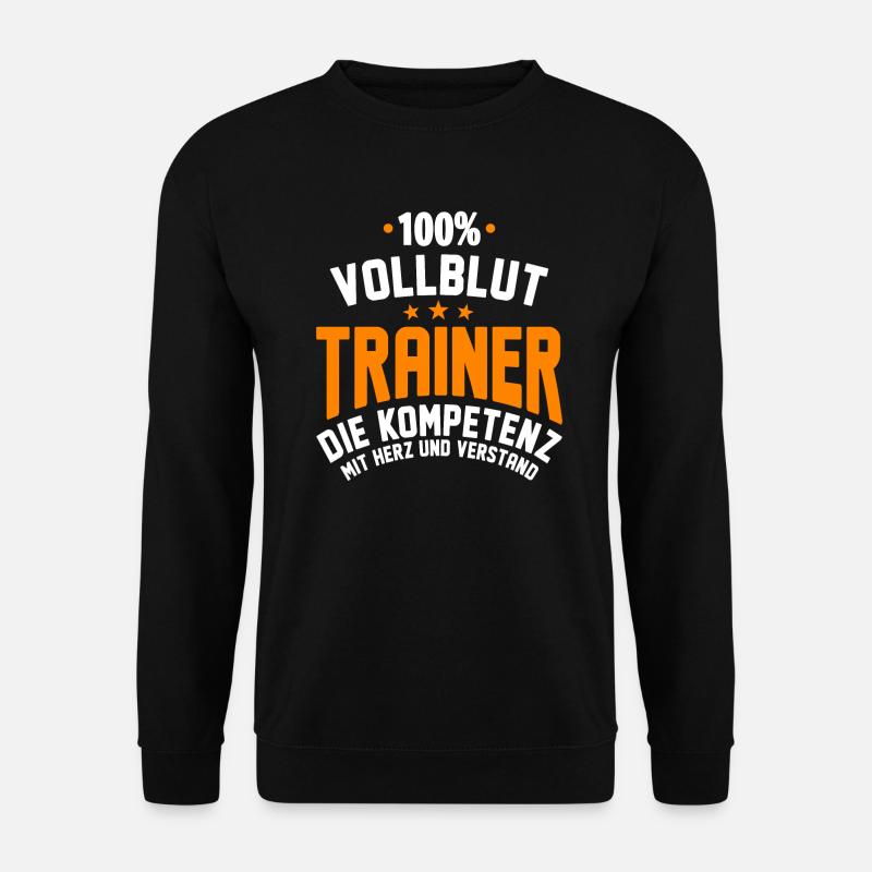 Trainer Verein Mannschaft Geschenk - Unisex Pullover - Schwarz