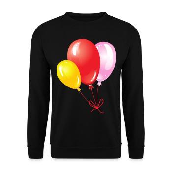 Balloons - Unisex Sweatshirt - black - Front - Alina (178cm) & Michal (187cm)