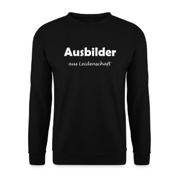 Ausbilder Geschenk - Unisex Pullover - Schwarz - Vorne - Alina (178cm) & Michal (187cm)