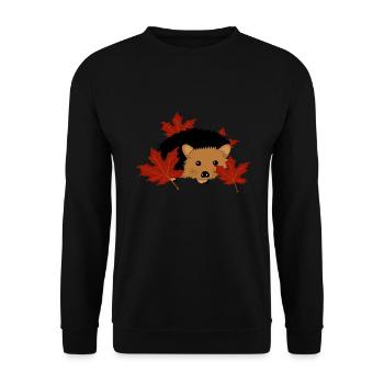 Automne - Sweat-shirt Unisexe - noir - Devant - Alina (178cm) & Michal (187cm)