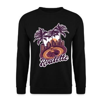 Roulette Miami - Unisex Sweatshirt - black - Front - Alina (178cm) & Michal (187cm)