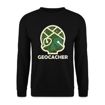 Géocaching géocaching - Sweat-shirt Unisexe - noir - Devant - Alina (178cm) & Michal (187cm)
