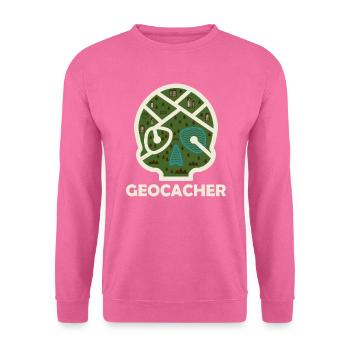 Géocaching géocaching - Sweat-shirt Unisexe - rose - Devant