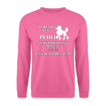 Pudel - Unisex Pullover - Pink - Vorne