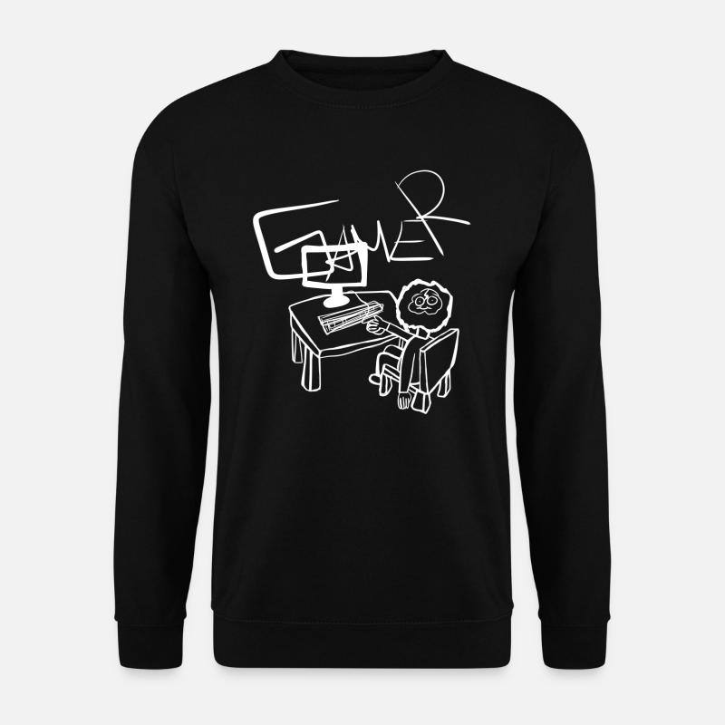 Laptop Pc - Unisex Sweatshirt - black