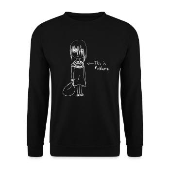 Kein Name - Unisex Pullover - Schwarz - Vorne - Alina (178cm) & Michal (187cm)