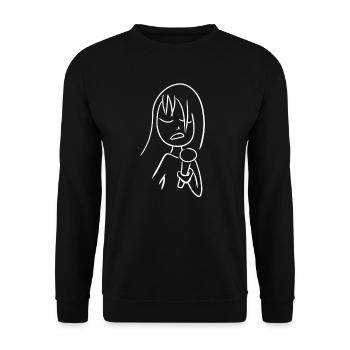chanter chanter - Sweat-shirt Unisexe - noir - Devant - Alina (178cm) & Michal (187cm)