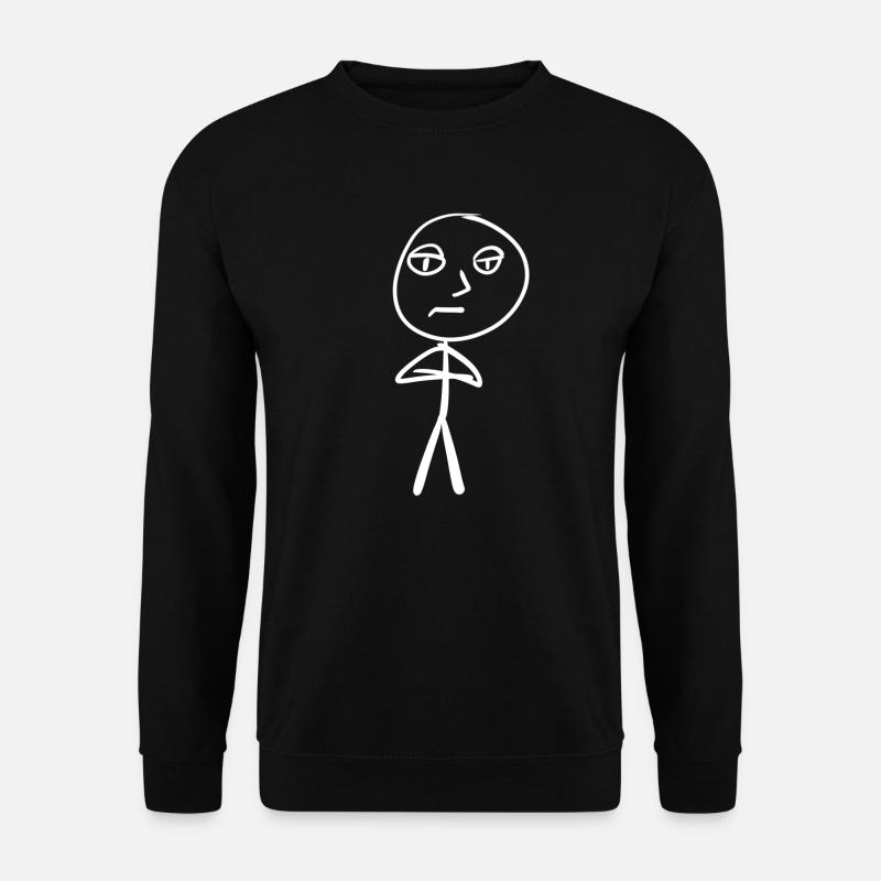 wütend gelangweilt - Unisex Pullover - Schwarz