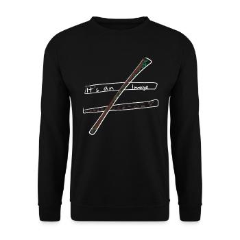 Equation Calculation - Unisex Sweatshirt - black - Front - Alina (178cm) & Michal (187cm)