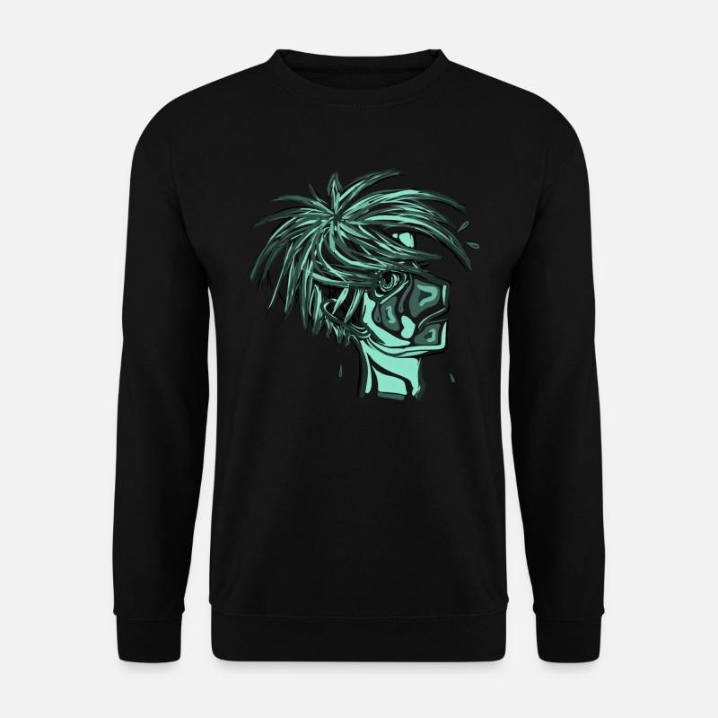 Manga Junge - Unisex Pullover - Schwarz