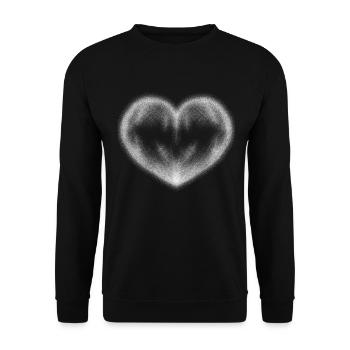 points de cœur - Sweat-shirt Unisexe - noir - Devant - Alina (178cm) & Michal (187cm)