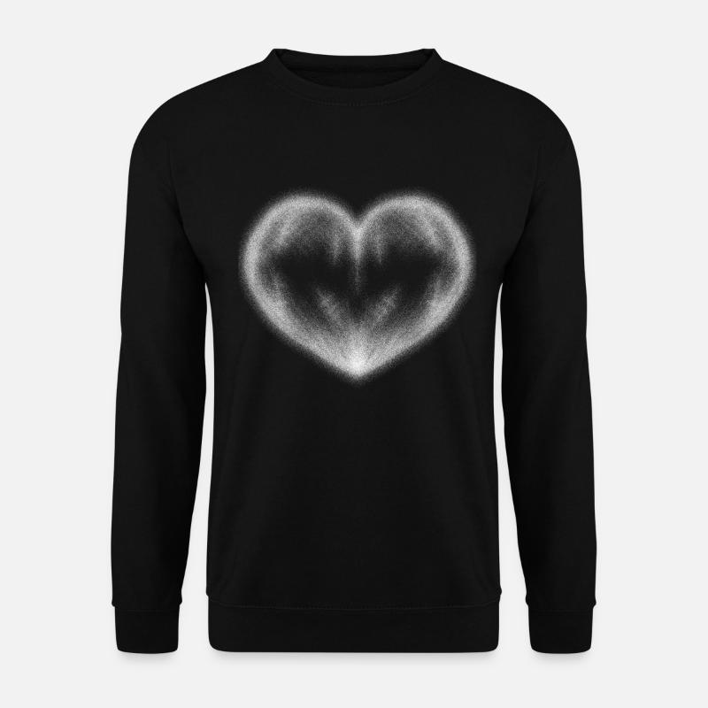 herz punkte - Unisex Pullover - Schwarz