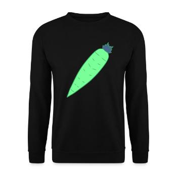 légumes à base de carottes - Sweat-shirt Unisexe - noir - Devant - Alina (178cm) & Michal (187cm)