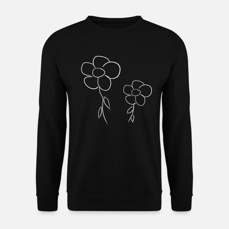flower flowers - Unisex Sweatshirt - black