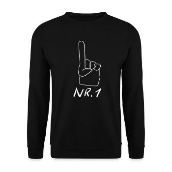 fußball gewinnen gewinner team sport - Unisex Pullover - Schwarz - Vorne - Alina (178cm) & Michal (187cm)