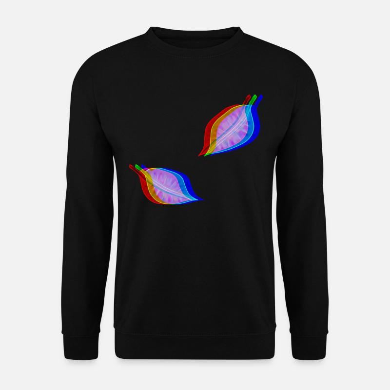 blätter blatt effekt 3d - Unisex Pullover - Schwarz