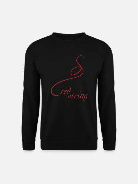 roter faden liebe schicksal linie rot - Unisex Pullover - Schwarz