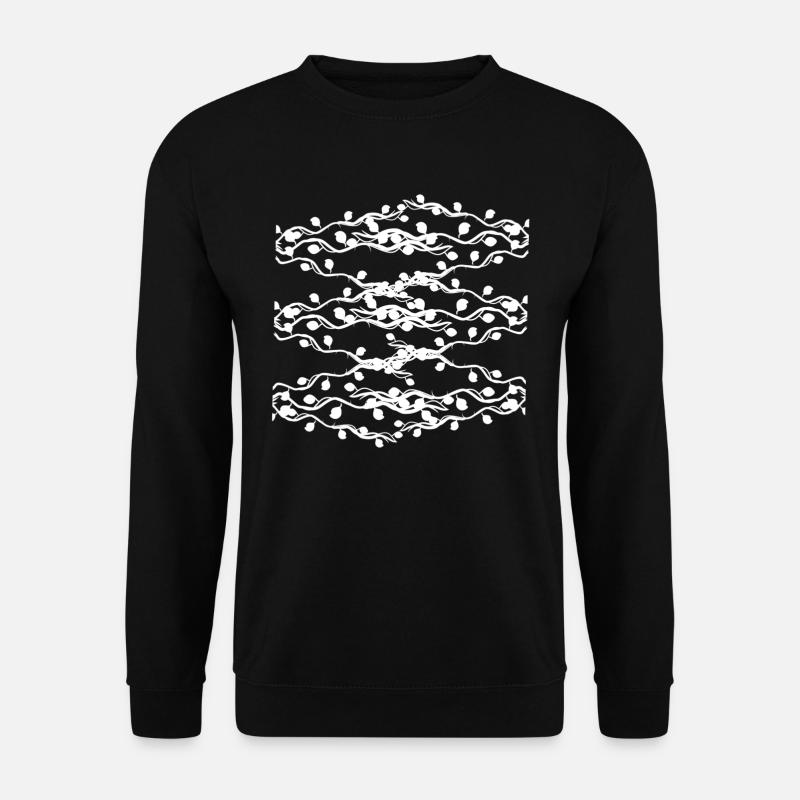 Muster Abstrakt Blätter Symbol - Unisex Pullover - Schwarz