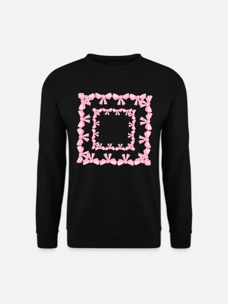 frame square square loop pink - Unisex Sweatshirt - black