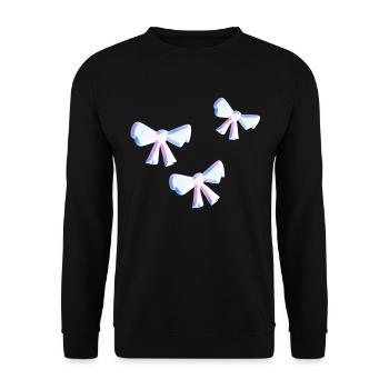 symbole de boucle motif de mouche scintille trois - Sweat-shirt Unisexe - noir - Devant - Alina (178cm) & Michal (187cm)