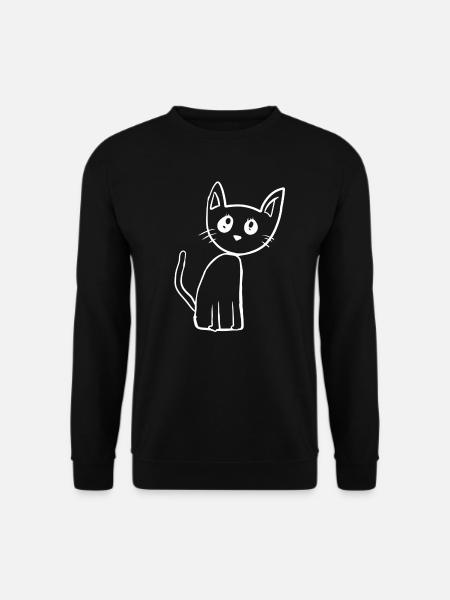 Symbol Cat Animal Pet - Unisex Sweatshirt - black
