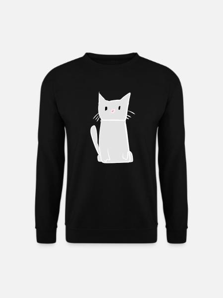 Symbole mignon d’animal de chat - Sweat-shirt Unisexe - noir