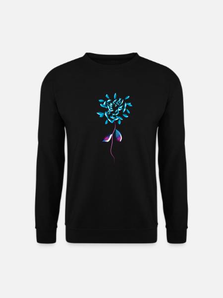 bluem symbol blue plant - Unisex Sweatshirt - black