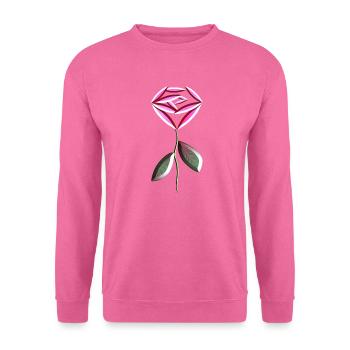 symbole de fleur de rose rose - Sweat-shirt Unisexe - rose - Devant