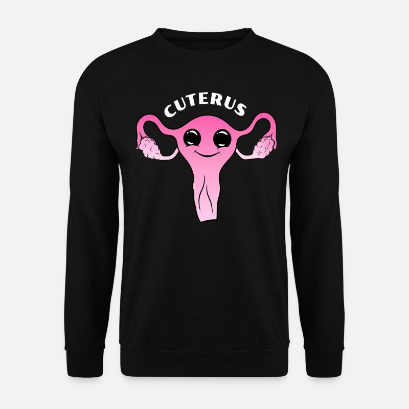 Cute cute uterus - Unisex Sweatshirt - black
