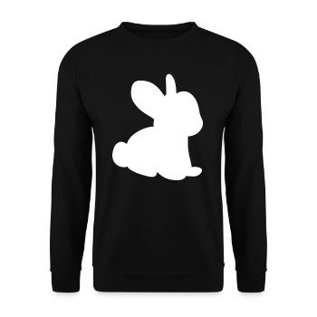 Symbole de lapin Animal Bébé Mignon - Sweat-shirt Unisexe - noir - Devant - Alina (178cm) & Michal (187cm)