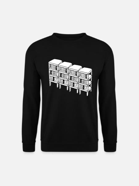 Livres de lecture de bibliothèque - Sweat-shirt Unisexe - noir