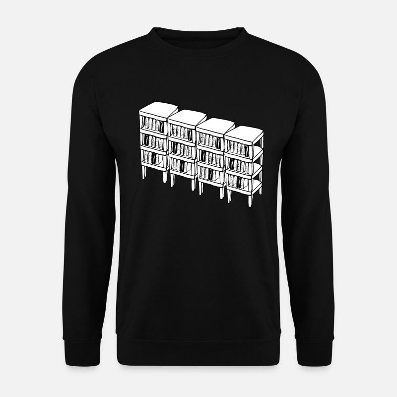 Livres de lecture de bibliothèque - Sweat-shirt Unisexe - noir