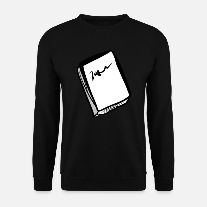 rotes Buch cartoon symbol - Unisex Pullover - Schwarz