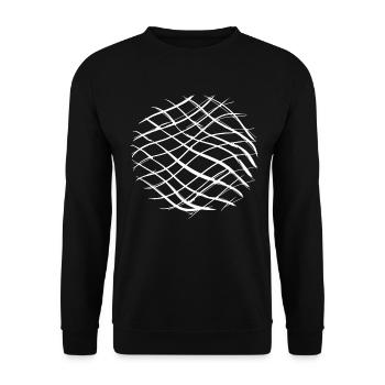 kreuze muster kreuz kreis - Unisex Pullover - Schwarz - Vorne - Alina (178cm) & Michal (187cm)