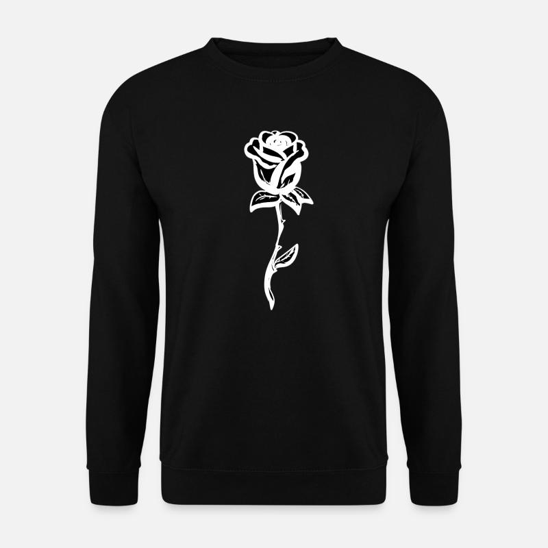 Rose Symbol Flower Shape - Unisex Sweatshirt - black