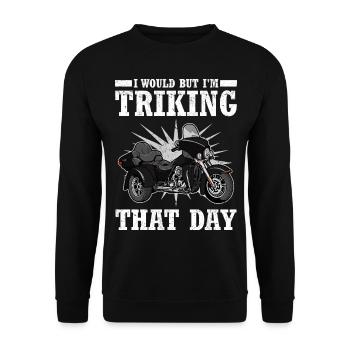 Triker - Unisex Pullover - Schwarz - Vorne - Alina (178cm) & Michal (187cm)